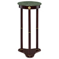 bluefrogrecruitment Edite Round Marble Top Plant Stand Merlot
