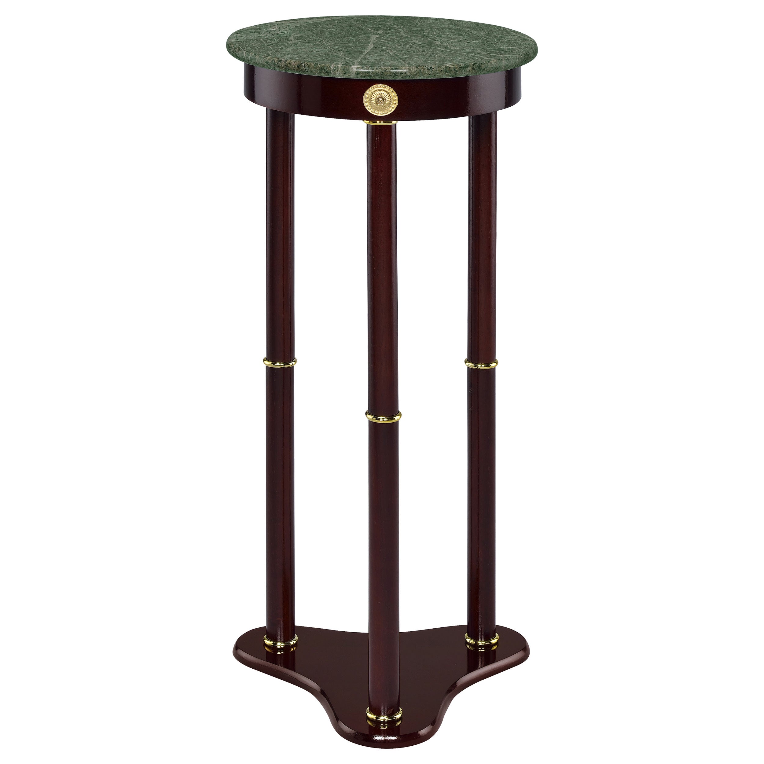 bluefrogrecruitment Edite Round Marble Top Plant Stand Merlot
