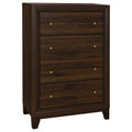 bluefrogrecruitment Welsley 4-drawer Chest of Drawers Walnut