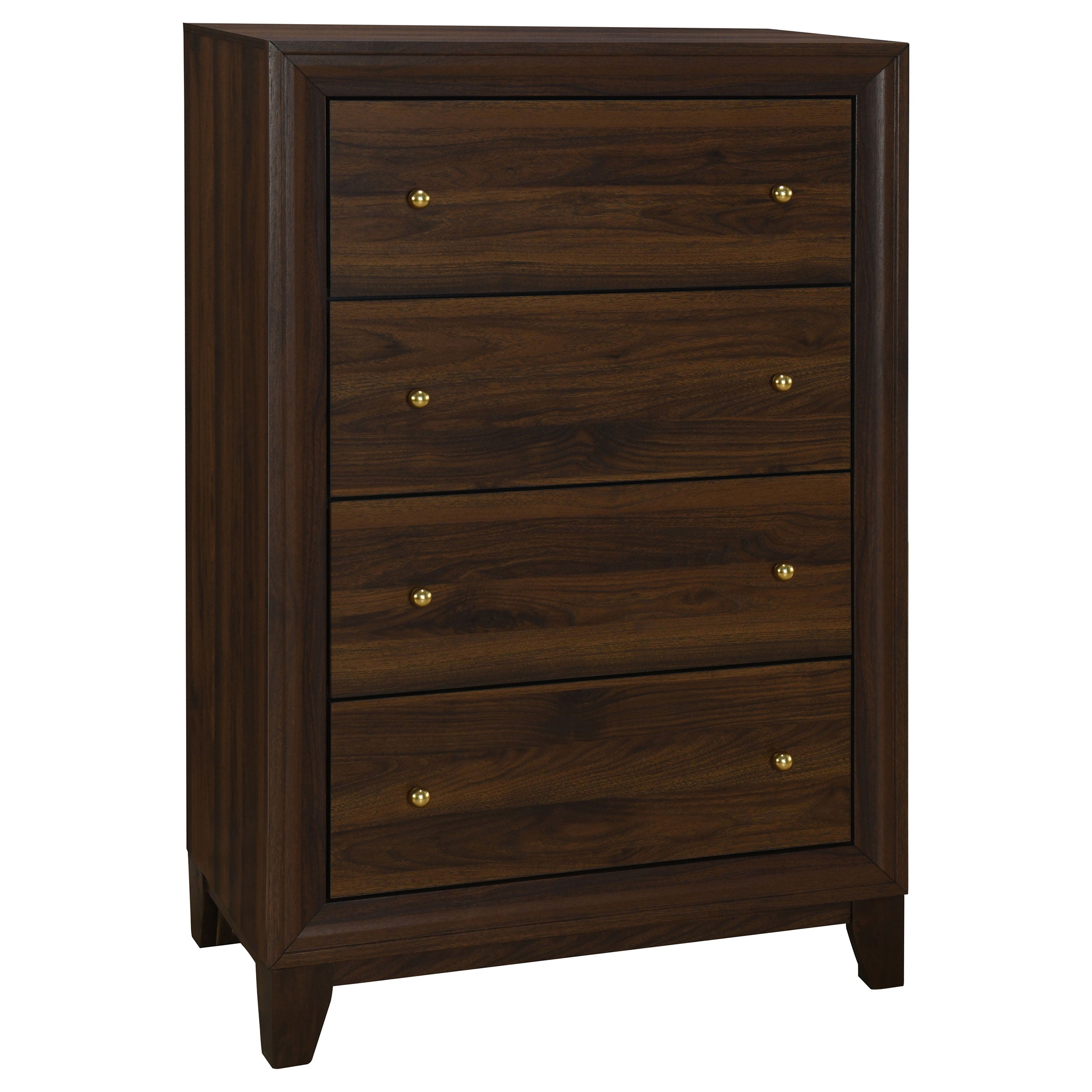 bluefrogrecruitment Welsley 4-drawer Chest of Drawers Walnut